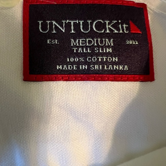 Men’s Untuckit dress shirt medium tall slim - Picture 2 of 5
